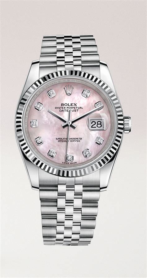 pink mother of pearl rolex|Rolex datejust 36mm on wrist.